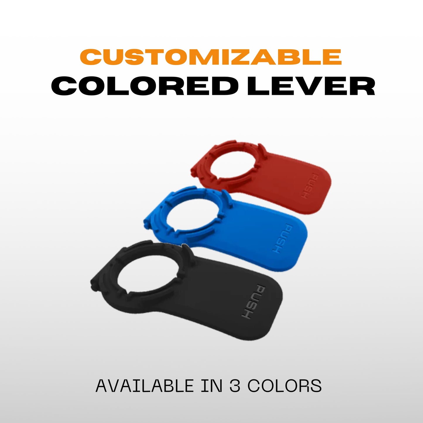 Customized Colored Levers